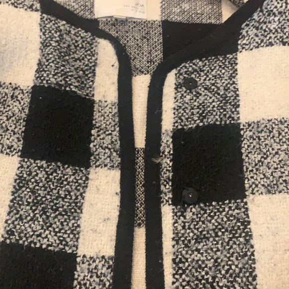 JOA Buffalo plaid teddy coat - Picture 4 of 6